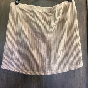 PrettyLittleThing Beige Ribbed One Piece